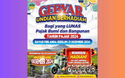 Ada puluhan hadiah menarik untuk masyarakat taat pajak???????