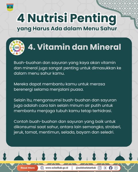 Siapa nih yang masih semangat di puasa hari ketujuh? Atau udah ada yang merasa loyo?