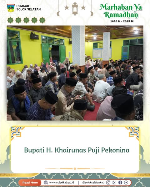 Bupati H. Khairunas Puji Pekonina